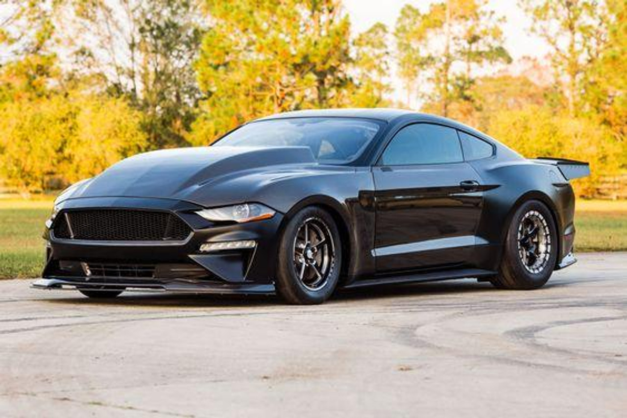 Anderson Composites 2018-2019 FORD MUSTANG DOUBLE SIDED TYPE-CJ 4" CARBON FIBER COWL HOOD