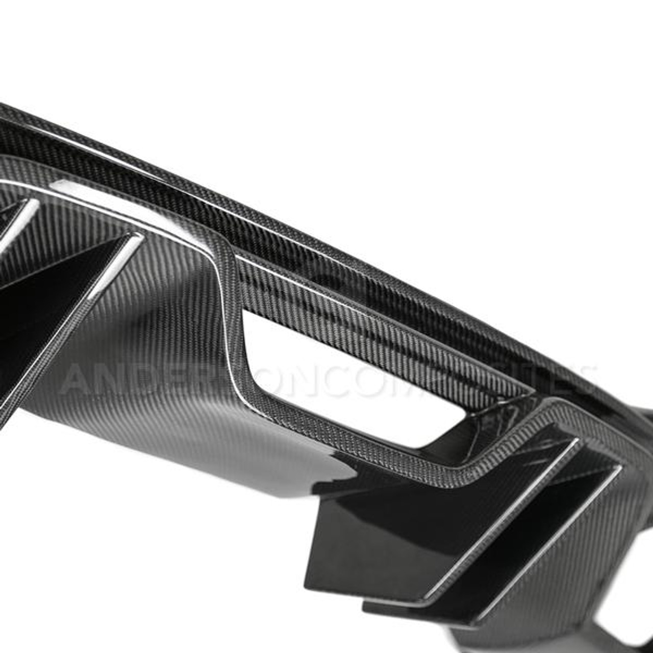 Anderson Composites 2018-2019 FORD MUSTANG TYPE-AR CARBON FIBER QUAD TIP REAR DIFFUSER