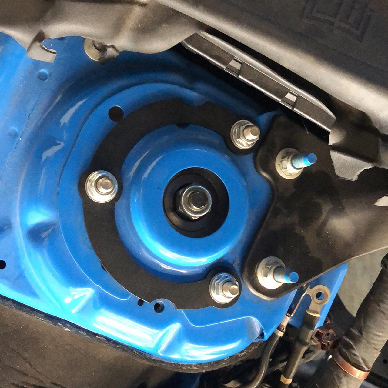 UPR Camber Plates Installed on S550 Mustang