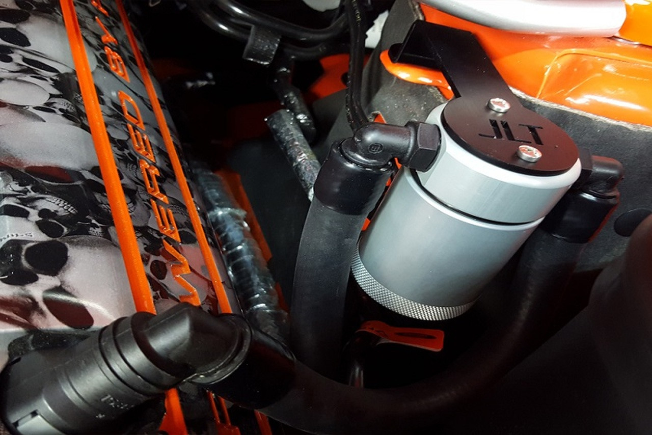 JLT Oil Separator 3.0 Driver Side - Black Anodized (2011-17 GT; Boss; 2015+ GT350)