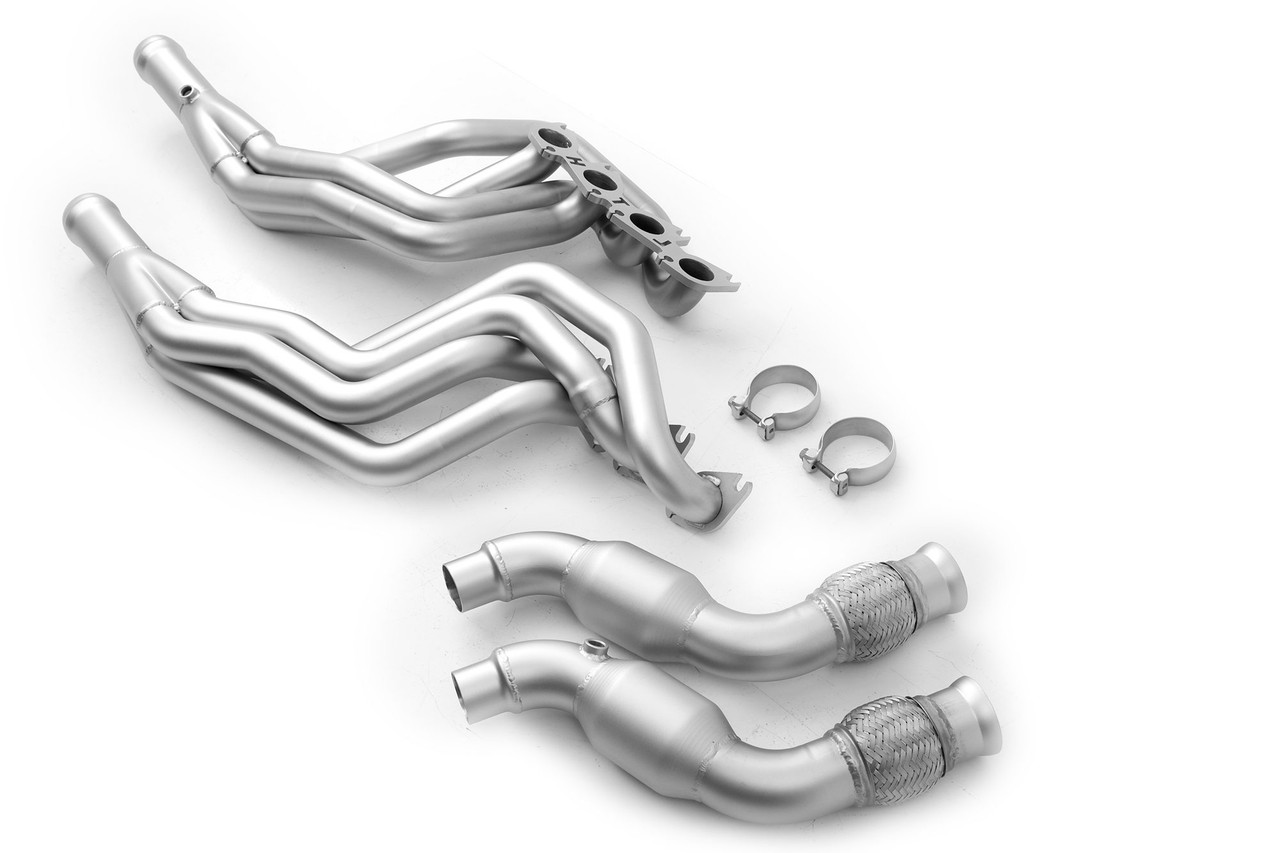 LTH Long Tube Headers With Factory Connection Pipes, 2" Primary, High Flow Cats (2015-2020 Coyote Mustang)