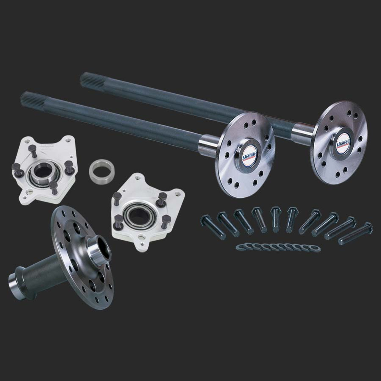 Strange Pro Race Axle & Spool Package For 2005-2014 Mustang 8.8 Rear End (1/2" Studs)