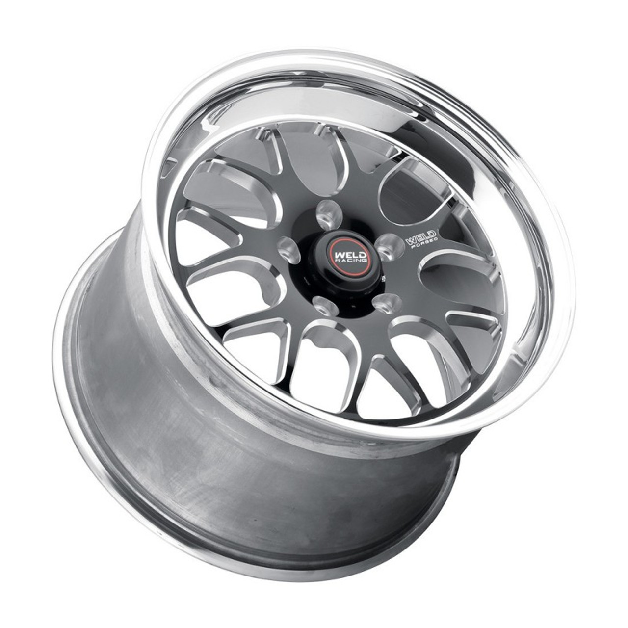 Weld S77 17x5 / 5x4.5 BP / 2.2in. BS Black Wheel (High Pad) - Non-Beadlock