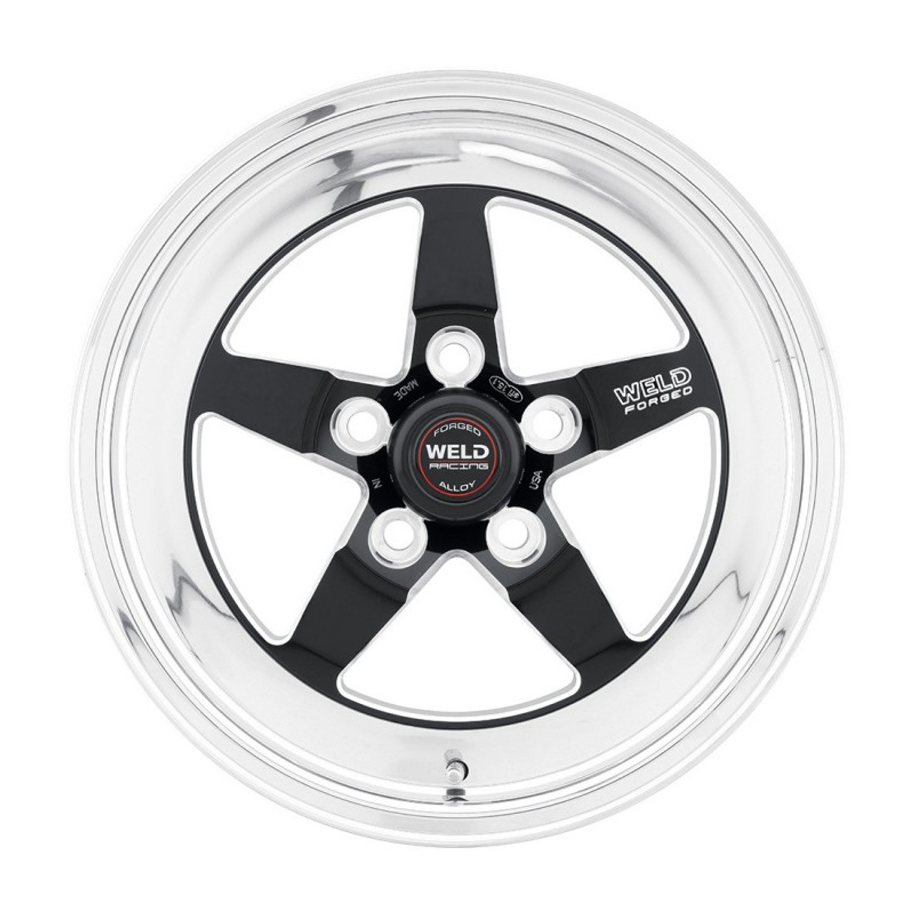 Weld S71 15x8 / 5x4.5 BP / 5.5in. BS Black Wheel (Medium Pad) - Non-Beadlock