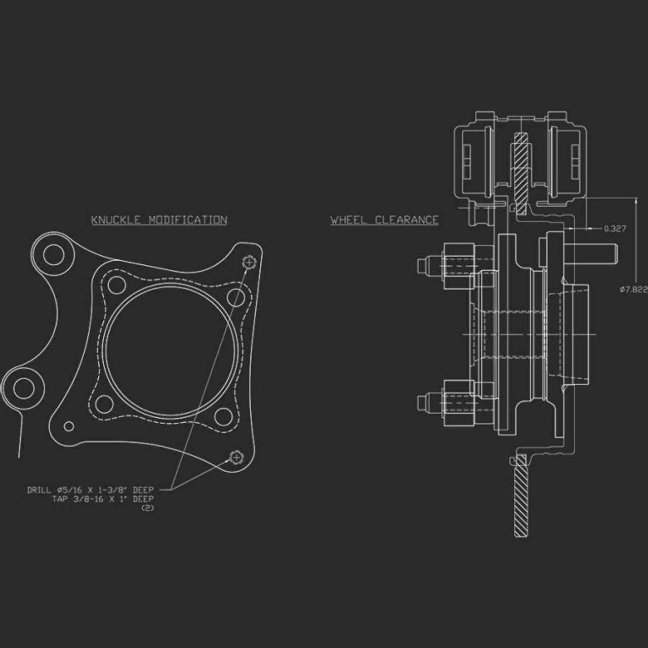 Strange S550 Mustang Knuckle Modification Instructions