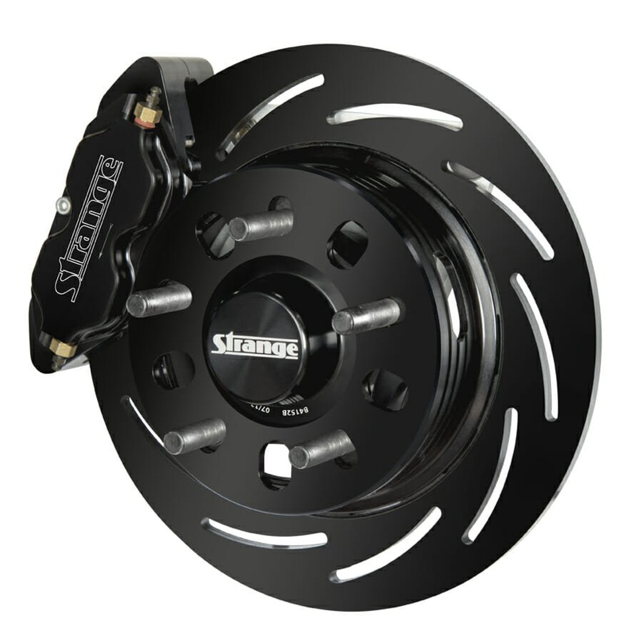 Strange Pro Series II Front Brake Kit - 4 Piston Calipers & Two Piece Slotted Rotors (2015-2020 Mustang)