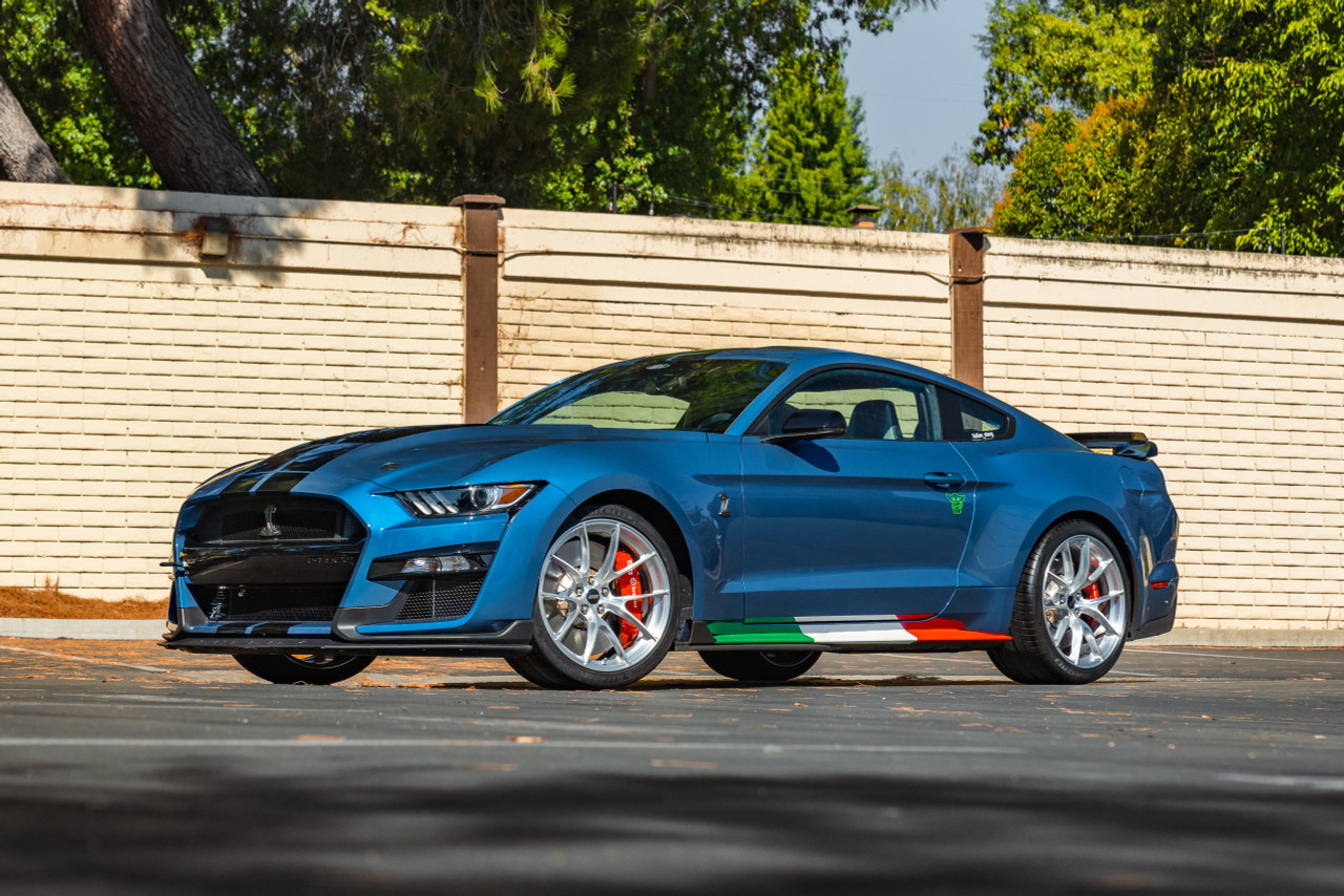 Apex VS-5RS Forged Mustang Wheels in Brushed Clear Finish on S550 GT500 (Staggered Fitment with 20x11" ET26 Front and 20x11.5" ET48 Rear)