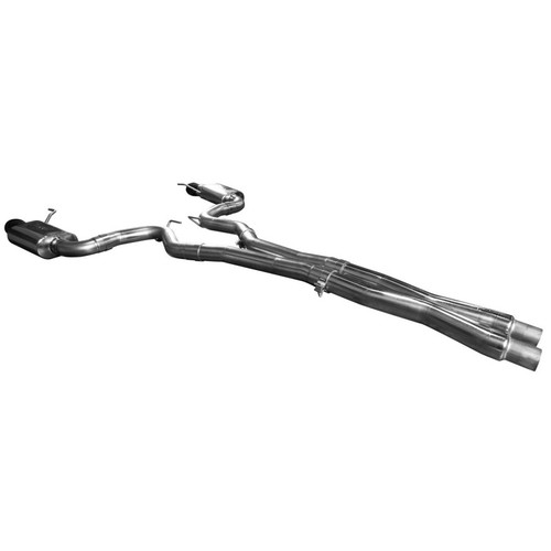 Kooks 11514111 - Kooks 15+ Mustang 5.0L 4V Convertible 3in Cat-Back w/ X-Pipe 4in Slash Cut Black Tips Exhaust