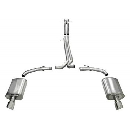 Corsa 10-13 Ford Taurus SHO 3.5L V6 Turbo Polished Sport Cat-Back Exhaust