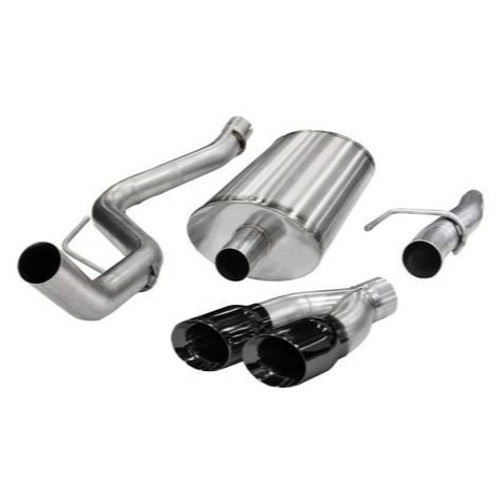 Corsa 11-13 Ford F-150 5.0L V8 Black Sport Cat-Back Exhaust