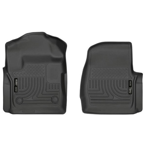 Husky Liners 17 Ford F-250 F-350 Super Duty Standard Cab WeatherBeater Black Front Floor Liners (PN: 13311)