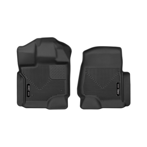 Husky Liners 2015 Ford F-150 SuperCrew Cab X-Act Contour Black Front Seat Floor Liners (PN: 53341)