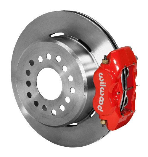 Wilwood Forged Dynalite Rear Parking Brake Kit - Red (2005-2014 Mustang)