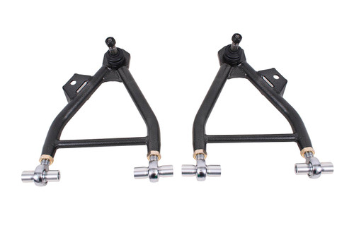 BMR 94-04 Mustang Lower A-Arms (Coilover Only) w/ Adj. Rod End & Tall Ball Joint - Black Hammertone