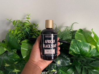 African Black Soap with Activated Charcoal 12oz