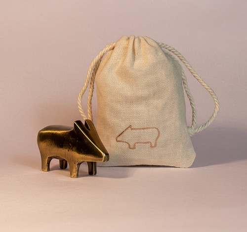 baumwollsäckchen fürs original wismarer glücksschwein, natur