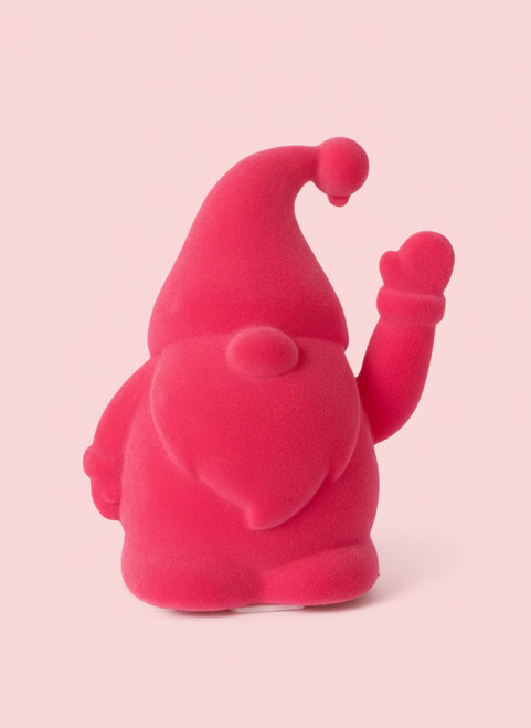 winkender weihnachtsmann in pink als lustige weihnachtsdeko und originelle geschenkidee