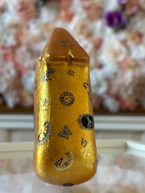 goldene schweinezeit - unikat aus resin