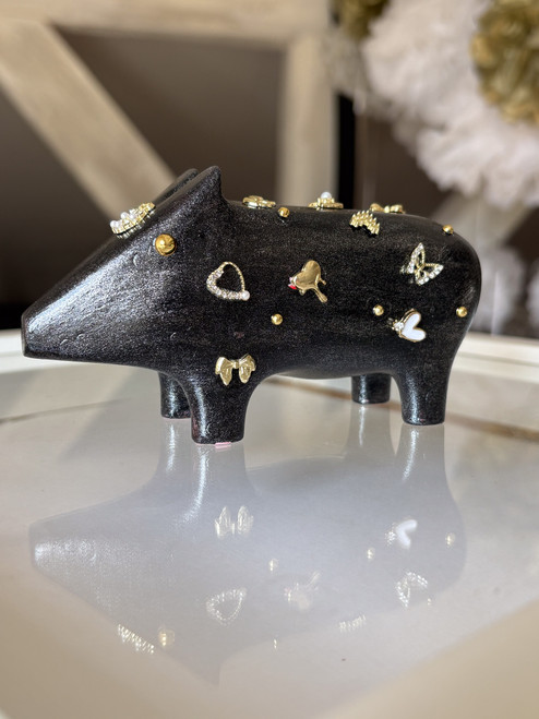 schwarze witwe  - unikat aus resin