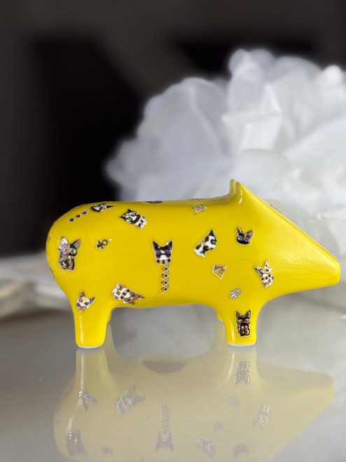 katzenschwein - unikat aus porzellan