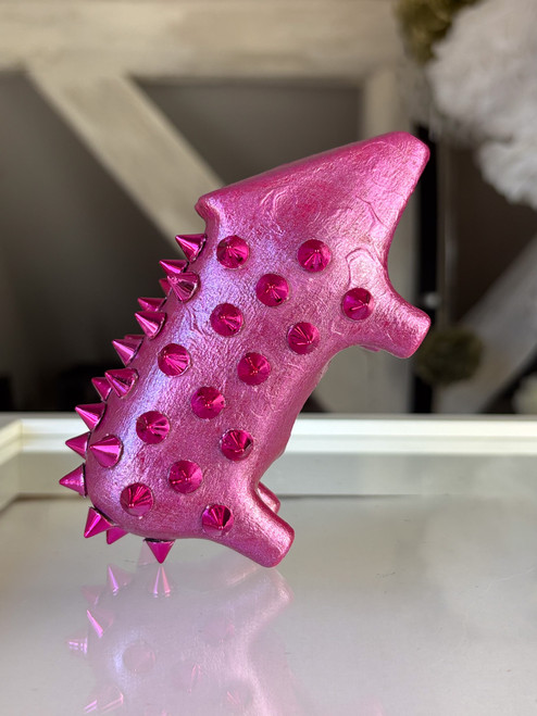 0086 stachelschein / fuchsia  - das unikat aus porzellan