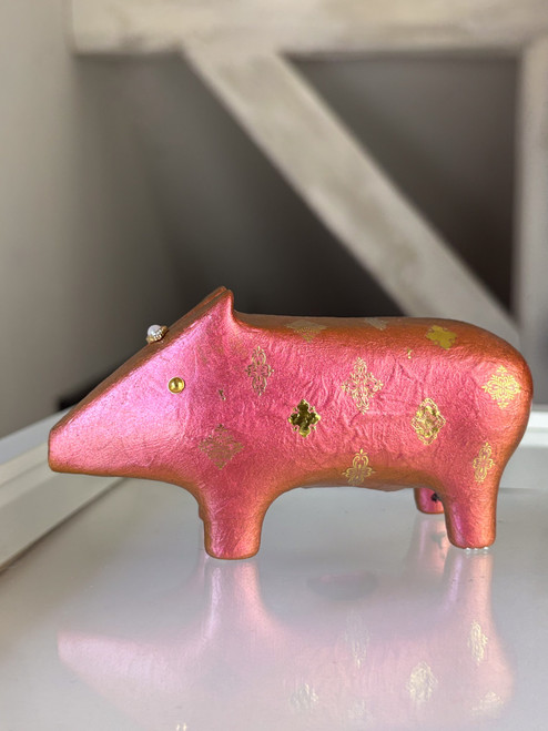 0089 lady vintage/ gold-rose  - das unikat aus porzellan