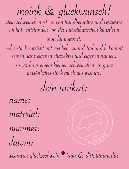 0108 leseschweinchen / barockroman - das unikat aus keramik