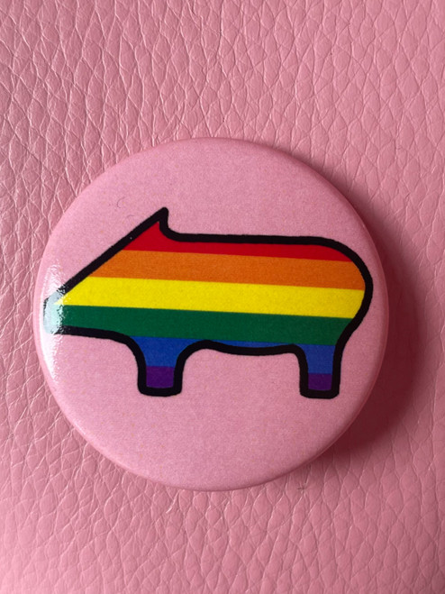 button  wismarer glücksschwein lgbtq/ 37 mm