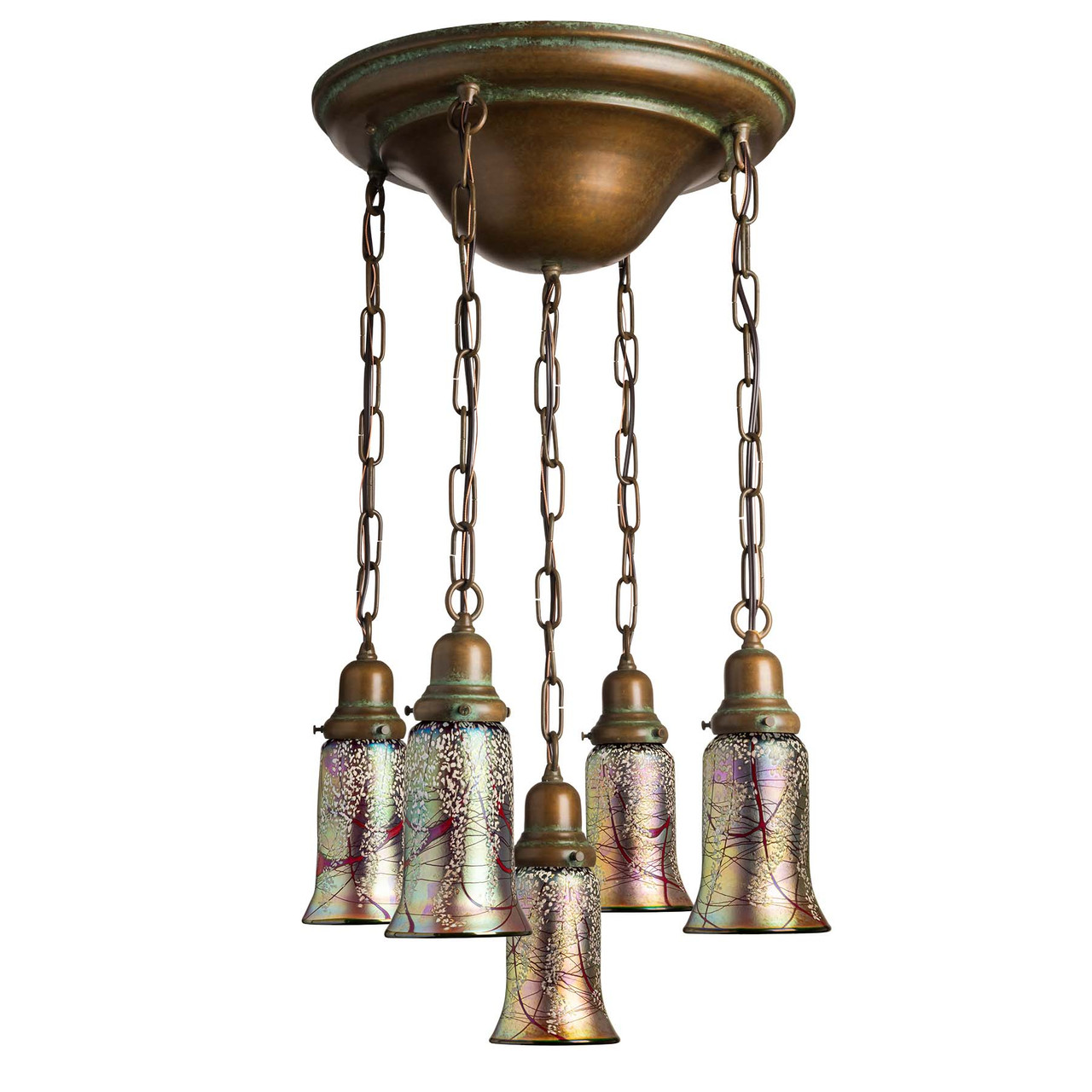 LOF ルミナリー リンデン Round Shell Transitional Victorian Chandelier with Five Lights