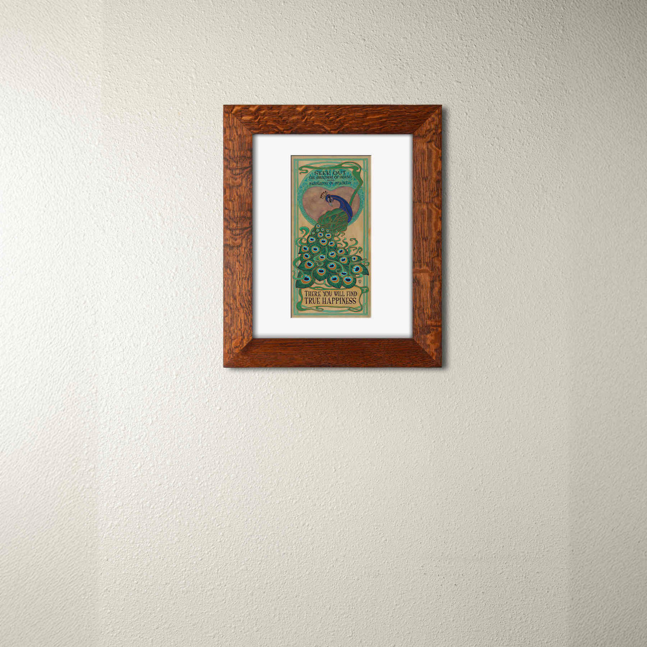 The Majestic Peacock | Art Nouveau Art Print