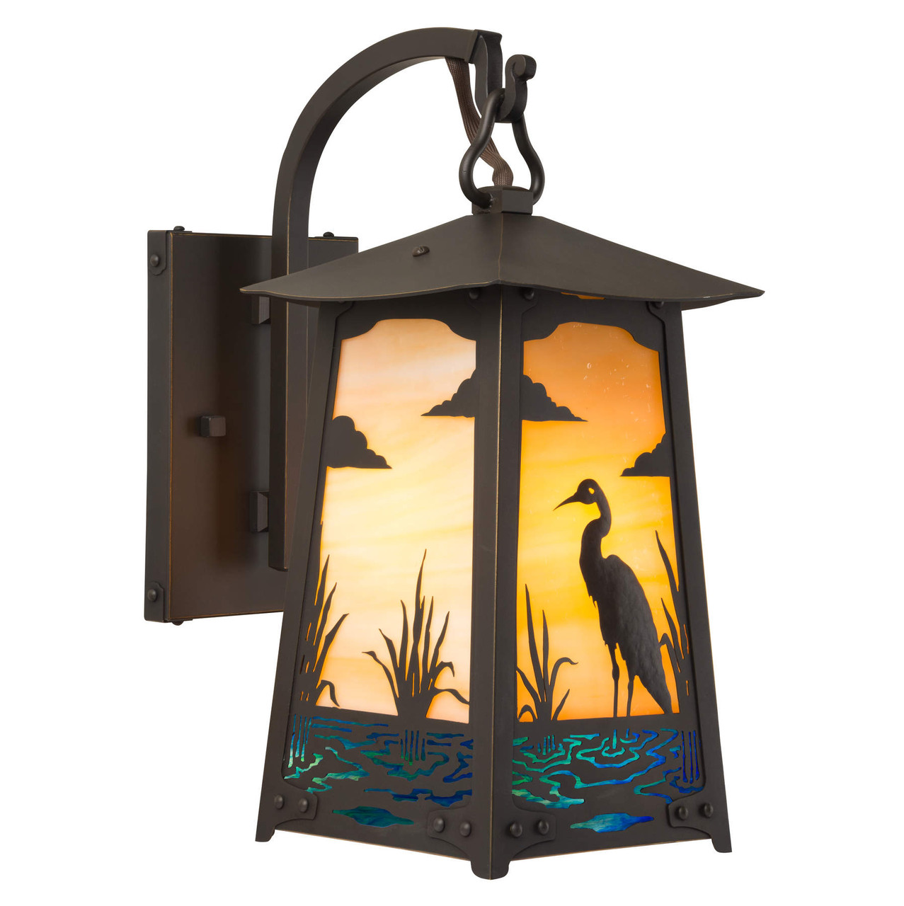 Rustic Art Nouveau Hook Arm Sconce | Baldwin Series