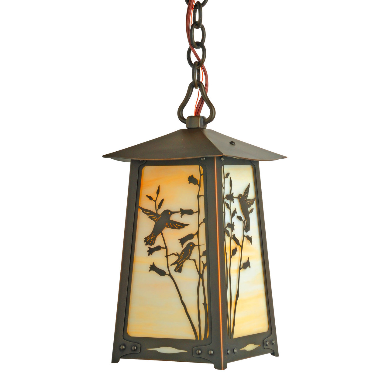 Rustic Art Nouveau Chain Pendant Light | Baldwin Series