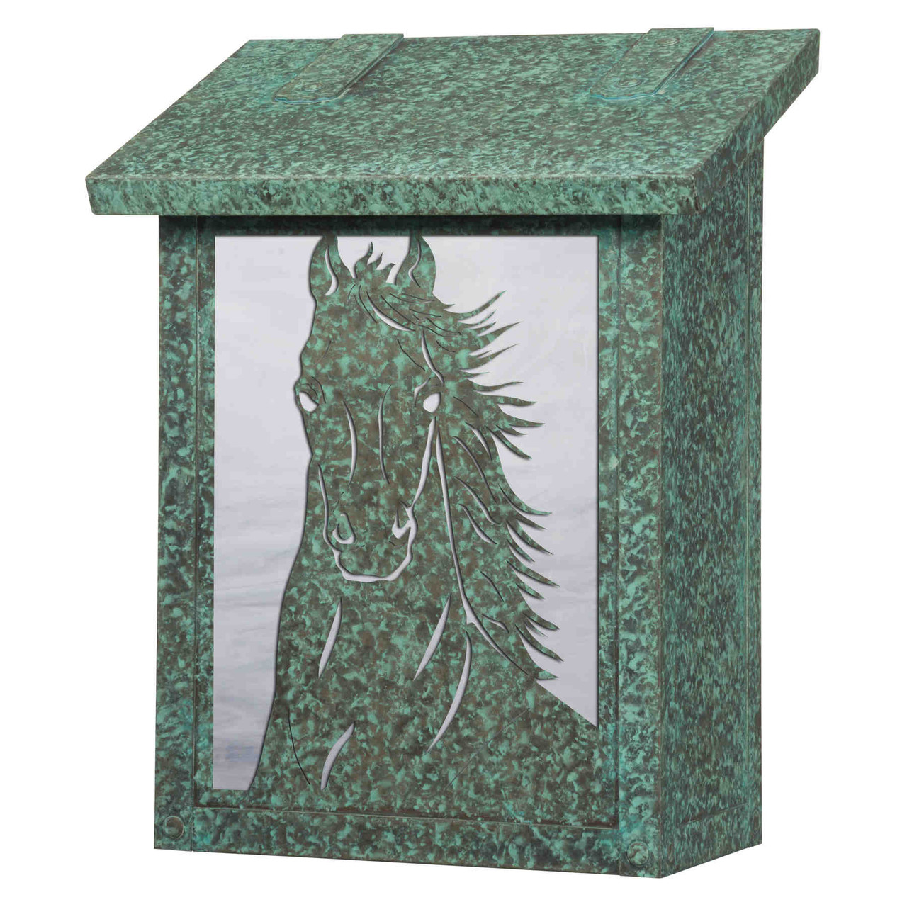 Vertical Rustic Horse Mailbox