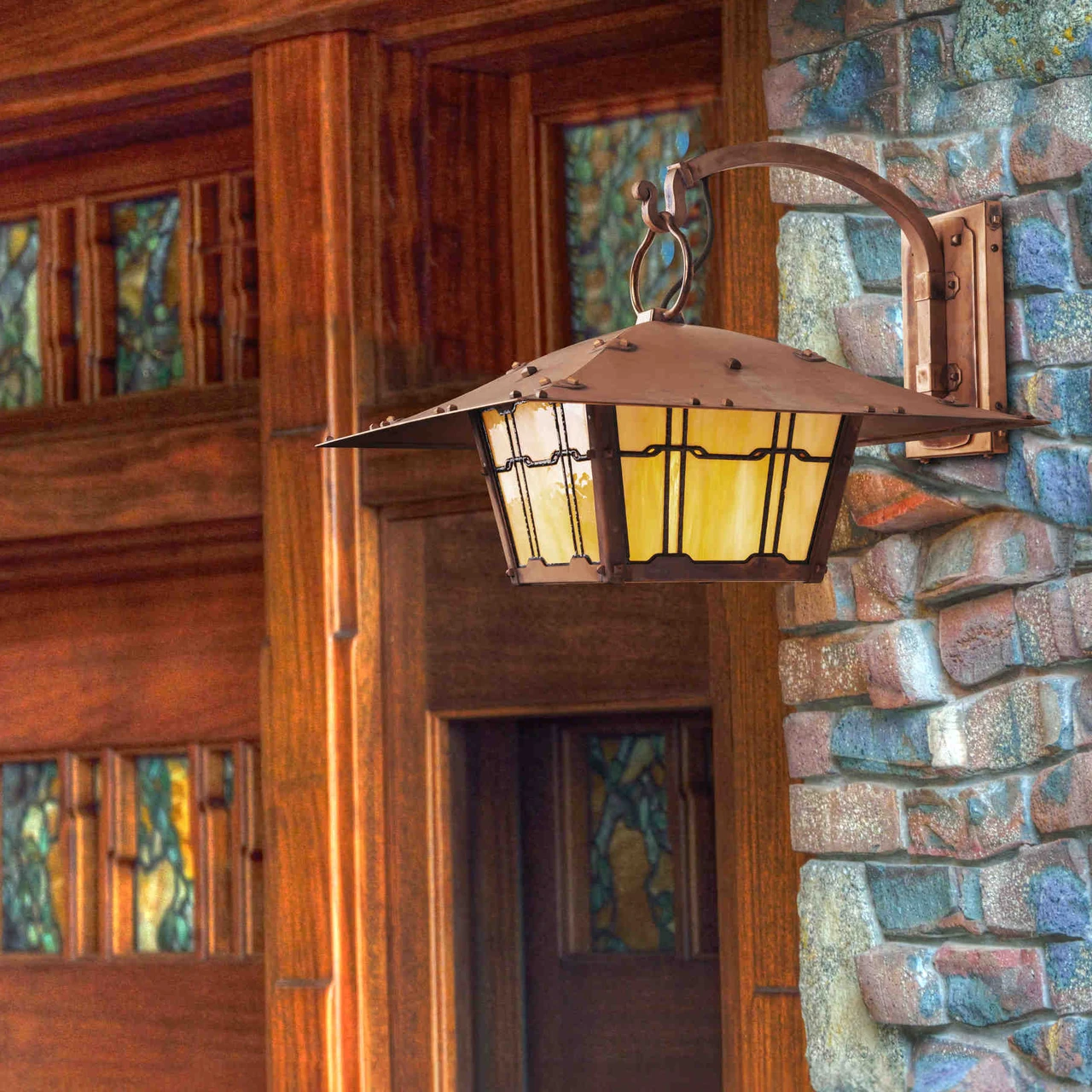 Greene & Greene Reproduction Hook Arm Sconce | Gamble House