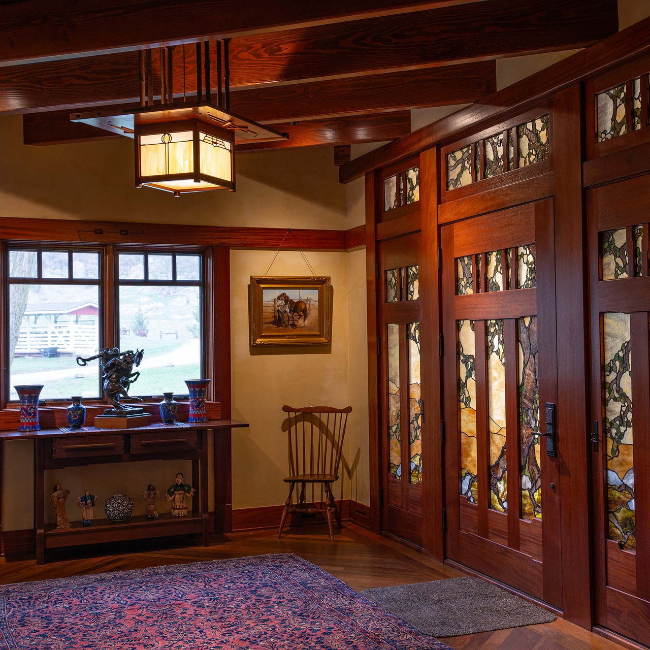 ☆激レア☆【John Gallagher】インテリア Greene & Greene Reproduction Chandelier | Blacker House Library
