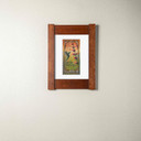  bgct, julie, leidel, matted, art, prints, the bungalow craft, art nouveau, inspirational, quote, joy, spreader, hummingbird, white mat, mortise & tenon frame.