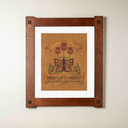  Arts & Crafts style inspirational print by Julie Leidel featuring John Ruskin quote 