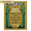  Arts & Crafts style inspirational canvas print by Julie Leidel featuring Elbert Hubbard quote 
