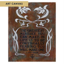  Arts & Crafts style canvas print by Julie Leidel featuring Elbert Hubbard quote 