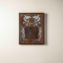  Arts & Crafts style canvas print by Julie Leidel featuring Elbert Hubbard quote 