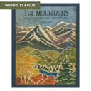  Arts & Crafts style landscape wood plaque by Julie Leidel featuring John Muir's famous quote 