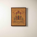  Arts & Crafts style inspirational canvas print by Julie Leidel featuring John Ruskin quote 