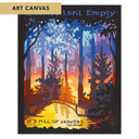  Arts & Crafts style canvas print by Julie Leidel featuring Zen proverb 