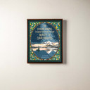  Art canvas print of an Eleanor Roosevelt quote about dreams with a brown float frame.