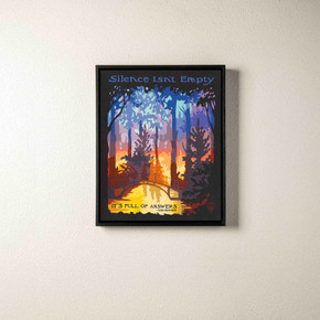  Arts & Crafts style canvas print by Julie Leidel featuring Zen proverb 