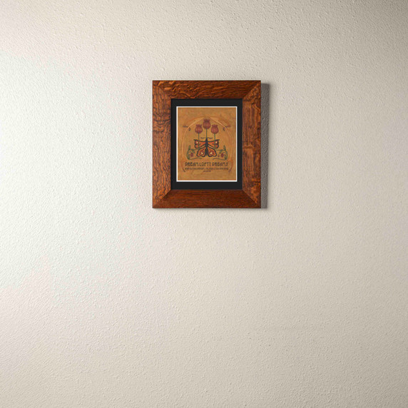  Arts & Crafts style landscape print by Julie Leidel featuring John Muir's famous quote 
