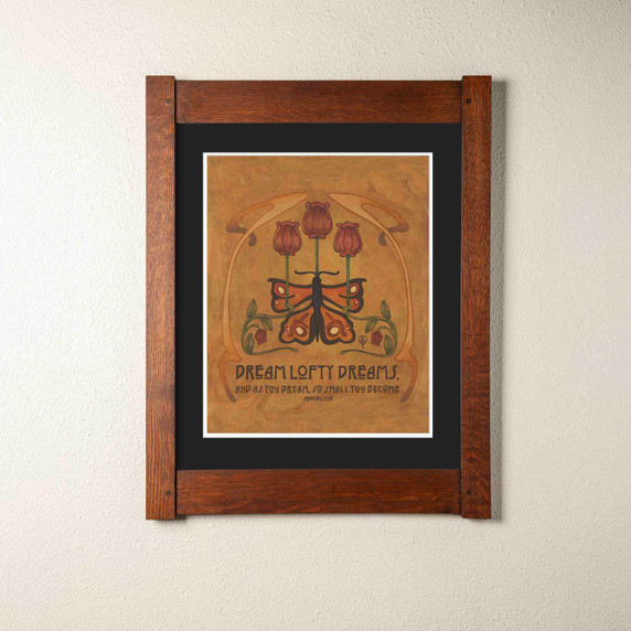  Arts & Crafts style landscape print by Julie Leidel featuring John Muir's famous quote 