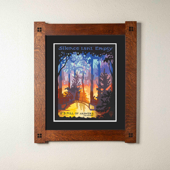  Arts & Crafts style print by Julie Leidel featuring Zen proverb 