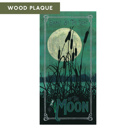  Art Nouveau style wood plaque by Julie Leidel titled 