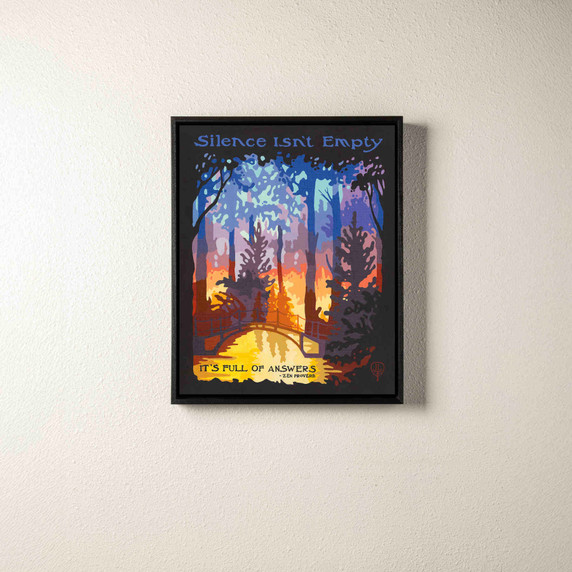  Arts & Crafts style canvas print by Julie Leidel featuring Zen proverb 